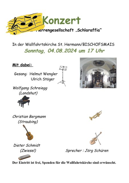 Sommerkonzert 2024 am 04. August 2024 in St. Hermann